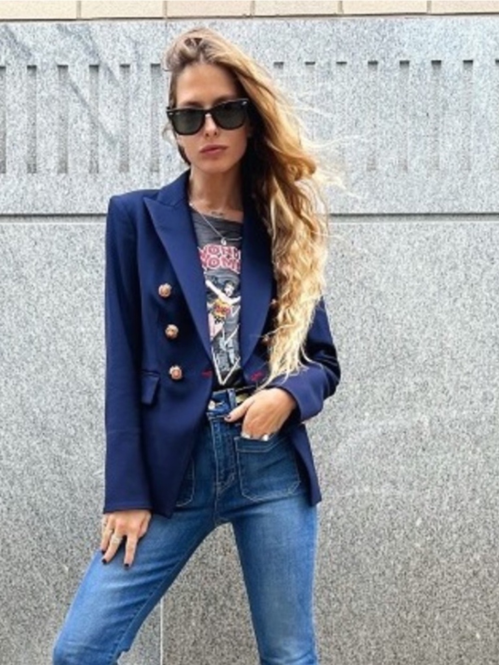 Veronica Beard x Wonder Women Miller Dickey Navy Jacket Blazer 8 RARE Collector - Picture 3 of 12